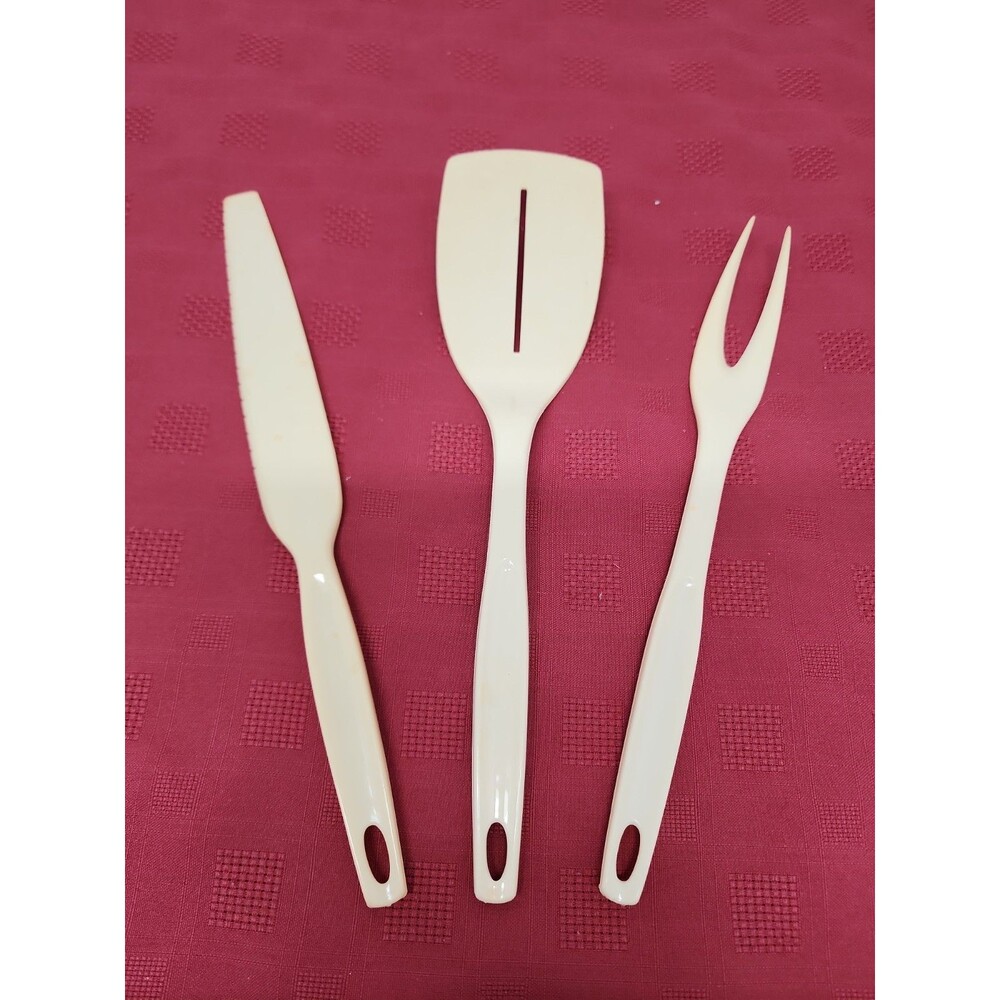 Vintage Foley Cooking Utensils Icing Spreader~Spatula~Meat Fork 1970's Retro